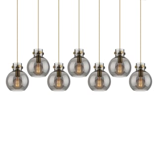 A thumbnail of the Innovations Lighting 127-410-1PS-10-52 Newton Sphere Pendant Brushed Brass / Light Smoke