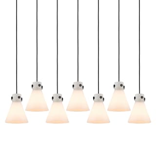 A thumbnail of the Innovations Lighting 127-410-1PS-10-52 Newton Cone Pendant Matte Black / White