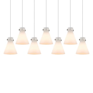 A thumbnail of the Innovations Lighting 127-410-1PS-10-52 Newton Cone Pendant Brushed Satin Nickel / White