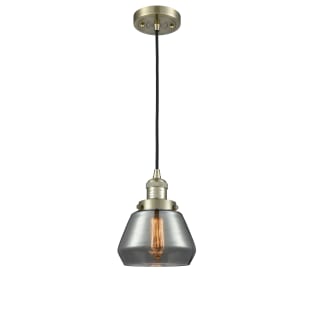 A thumbnail of the Innovations Lighting 201C Fulton Antique Brass / Plated Smoked