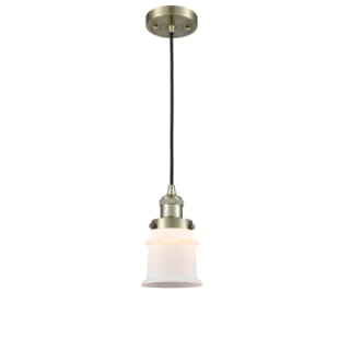 A thumbnail of the Innovations Lighting 201C Small Canton Antique Brass / Matte White