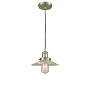 A thumbnail of the Innovations Lighting 201C Halophane Antique Brass / Clear Halophane