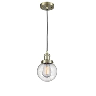 A thumbnail of the Innovations Lighting 201C-6 Beacon Antique Brass / Seedy