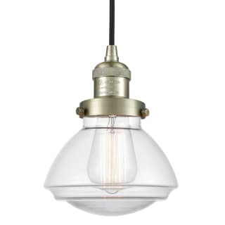 A thumbnail of the Innovations Lighting 201C Olean Antique Brass / Clear