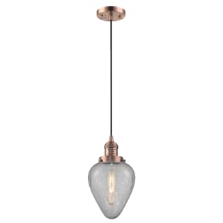 A thumbnail of the Innovations Lighting 201C Geneseo Antique Copper / Clear Crackle
