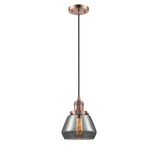 A thumbnail of the Innovations Lighting 201C Fulton Antique Copper / Smoked