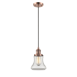 A thumbnail of the Innovations Lighting 201C Bellmont Antique Copper / Clear