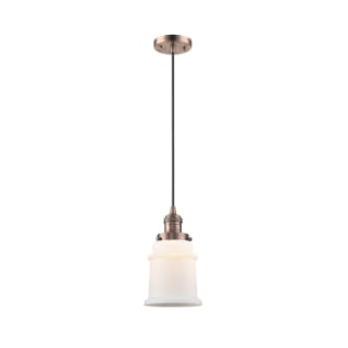 A thumbnail of the Innovations Lighting 201C Canton Antique Copper / Matte White