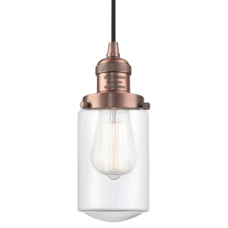 A thumbnail of the Innovations Lighting 201C Dover Antique Copper / Clear