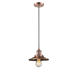 A thumbnail of the Innovations Lighting 201C Railroad Antique Copper / Metal Shade