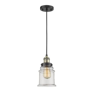 A thumbnail of the Innovations Lighting 201C Canton Black Antique Brass / Clear