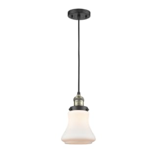 A thumbnail of the Innovations Lighting 201C Bellmont Black Antique Brass / Matte White