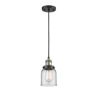 A thumbnail of the Innovations Lighting 201C Small Bell Black Antique Brass / Clear