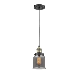 A thumbnail of the Innovations Lighting 201C Small Bell Black Antique Brass / Plated Smoked