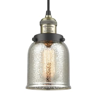 A thumbnail of the Innovations Lighting 201C Small Bell Black Antique Brass / Silver Mercury