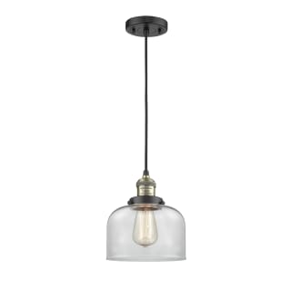 A thumbnail of the Innovations Lighting 201C Large Bell Black Antique Brass / Clear