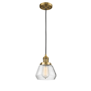 A thumbnail of the Innovations Lighting 201C Fulton Brushed Brass / Clear