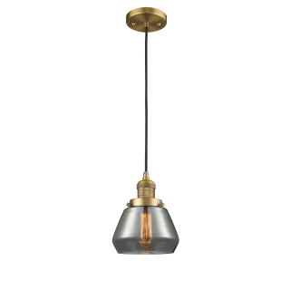 A thumbnail of the Innovations Lighting 201C Fulton Brushed Brass / Smoked