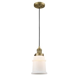 A thumbnail of the Innovations Lighting 201C Canton Brushed Brass / Matte White