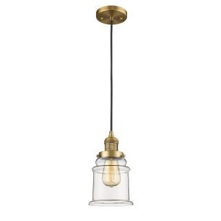 A thumbnail of the Innovations Lighting 201C Canton Brushed Brass / Clear