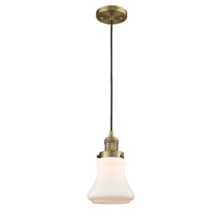 A thumbnail of the Innovations Lighting 201C Bellmont Brushed Brass / Matte White