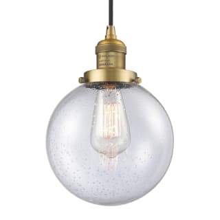 A thumbnail of the Innovations Lighting 201C-8 Beacon Brushed Brass / Seedy