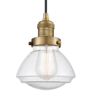 A thumbnail of the Innovations Lighting 201C Olean Brushed Brass / Seedy
