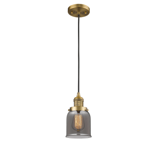 A thumbnail of the Innovations Lighting 201C Small Bell Brushed Brass / Smoked