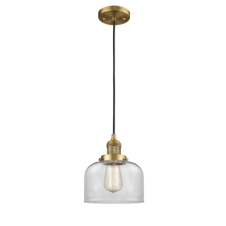 A thumbnail of the Innovations Lighting 201C Large Bell Brushed Brass / Clear