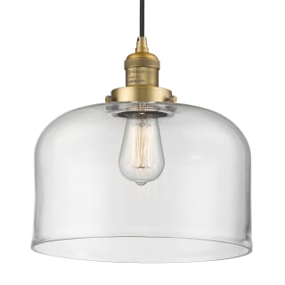 A thumbnail of the Innovations Lighting 201C-L X-Large Bell Brushed Brass / Clear