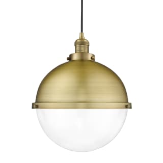 A thumbnail of the Innovations Lighting 201C-16-13 Hampden Pendant Brushed Brass / Clear