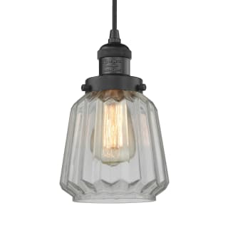 A thumbnail of the Innovations Lighting 201C Chatham Matte Black / Clear