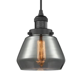 A thumbnail of the Innovations Lighting 201C Fulton Matte Black / Plated Smoked