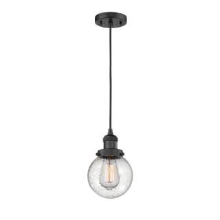 A thumbnail of the Innovations Lighting 201C-6 Beacon Matte Black / Seedy