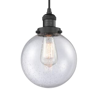 A thumbnail of the Innovations Lighting 201C-8 Beacon Matte Black / Seedy