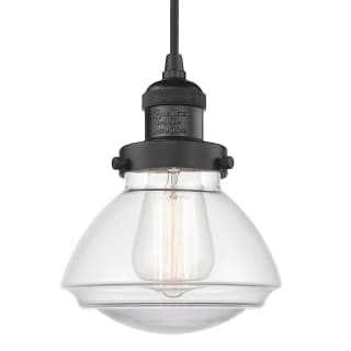 A thumbnail of the Innovations Lighting 201C Olean Matte Black / Clear