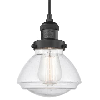 A thumbnail of the Innovations Lighting 201C Olean Matte Black / Seedy
