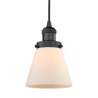 A thumbnail of the Innovations Lighting 201C Small Cone Matte Black / Matte White Cased