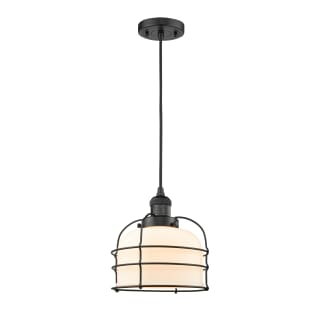 A thumbnail of the Innovations Lighting 201C Large Bell Cage Matte Black / Matte White Cased