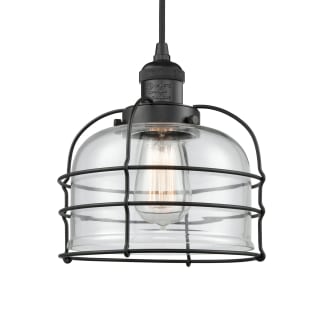 A thumbnail of the Innovations Lighting 201C Large Bell Cage Matte Black / Clear