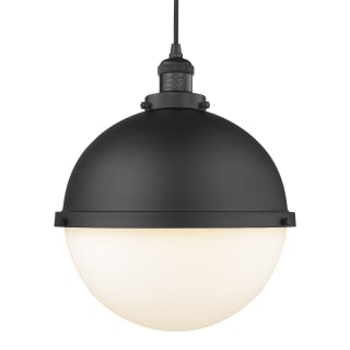 A thumbnail of the Innovations Lighting 201C-16-13 Hampden Pendant Matte Black / Matte White