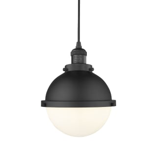 A thumbnail of the Innovations Lighting 201C-12-9 Hampden Pendant Matte Black / Matte White