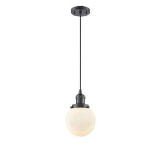 A thumbnail of the Innovations Lighting 201C-6 Beacon Oil Rubbed Bronze / Matte White Cased