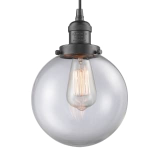 A thumbnail of the Innovations Lighting 201C-8 Beacon Oil Rubbed Bronze / Clear