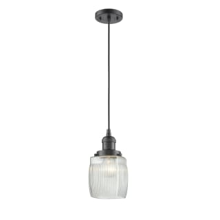 A thumbnail of the Innovations Lighting 201C Colton Oil Rubbed Bronze / Clear Halophane