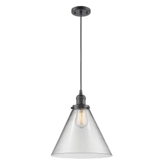 A thumbnail of the Innovations Lighting 201C-L X-Large Cone Oil Rubbed Bronze / Clear