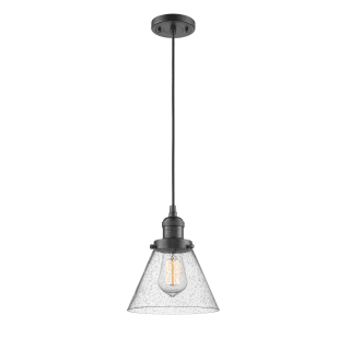 A thumbnail of the Innovations Lighting 201C Large Cone Oiled Rubbed Bronze / Seedy
