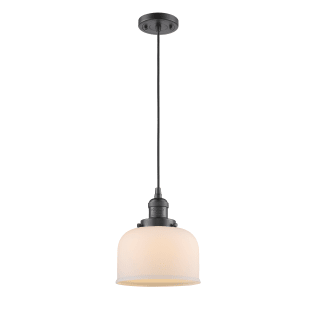 A thumbnail of the Innovations Lighting 201C Large Bell Oiled Rubbed Bronze / Matte White Cased
