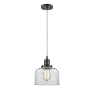 A thumbnail of the Innovations Lighting 201C Large Bell Oiled Rubbed Bronze / Clear