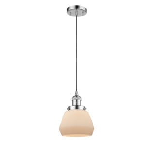 A thumbnail of the Innovations Lighting 201C Fulton Polished Chrome / Matte White Cased